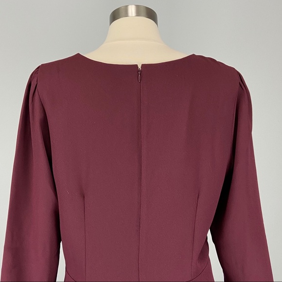 Ann Taylor Seamed Flare Dress in Mauve Rose 14 - Picture 9 of 15